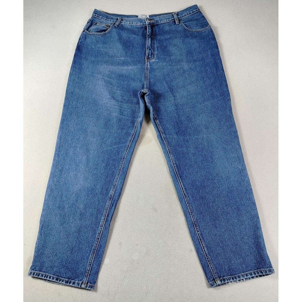 Vintage Carolina Blues Jeans Womens 20W Blue High Rise Tapered Relaxed Fit 90s